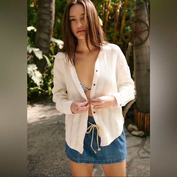 Free People Tops - FREE PEOPLE Scottie Top/BUTTON DOWN BLOUSE